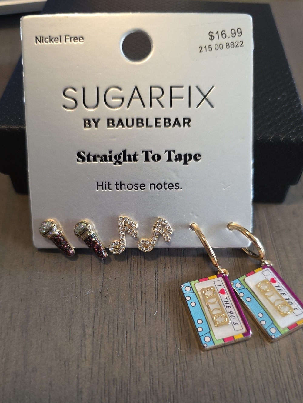 Sugarfix by BaubleBar Music Themed Earring Set
